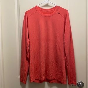 Lululemon LS Metal Vent, Large, Salmon